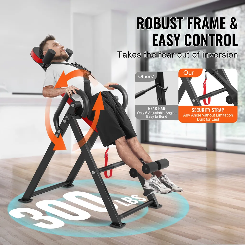 Appareil d'Inversion et de Musculation pour Décompression Dorsale 300 lbs