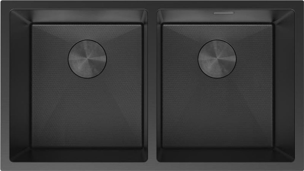 Mexen Binox Edelstahl-Spüle 2-Kammer 800 x 450 mm, schwarz HC - 6421802000-70HC