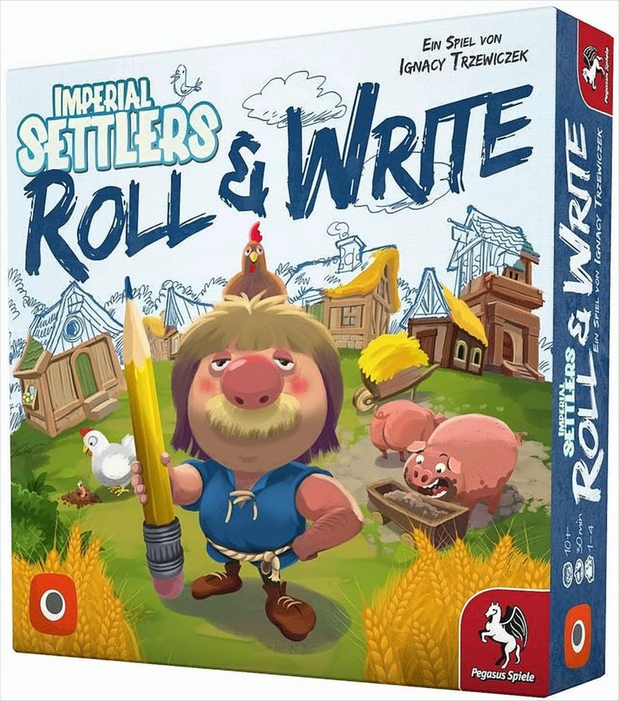 Pegasus Spiele 51970G - Imperial Settlers: Roll & Write (Portal Games)