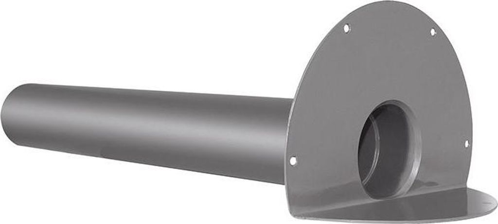 Flachdach Winkelablauf mit Flansch aus Hart PVC DN 100