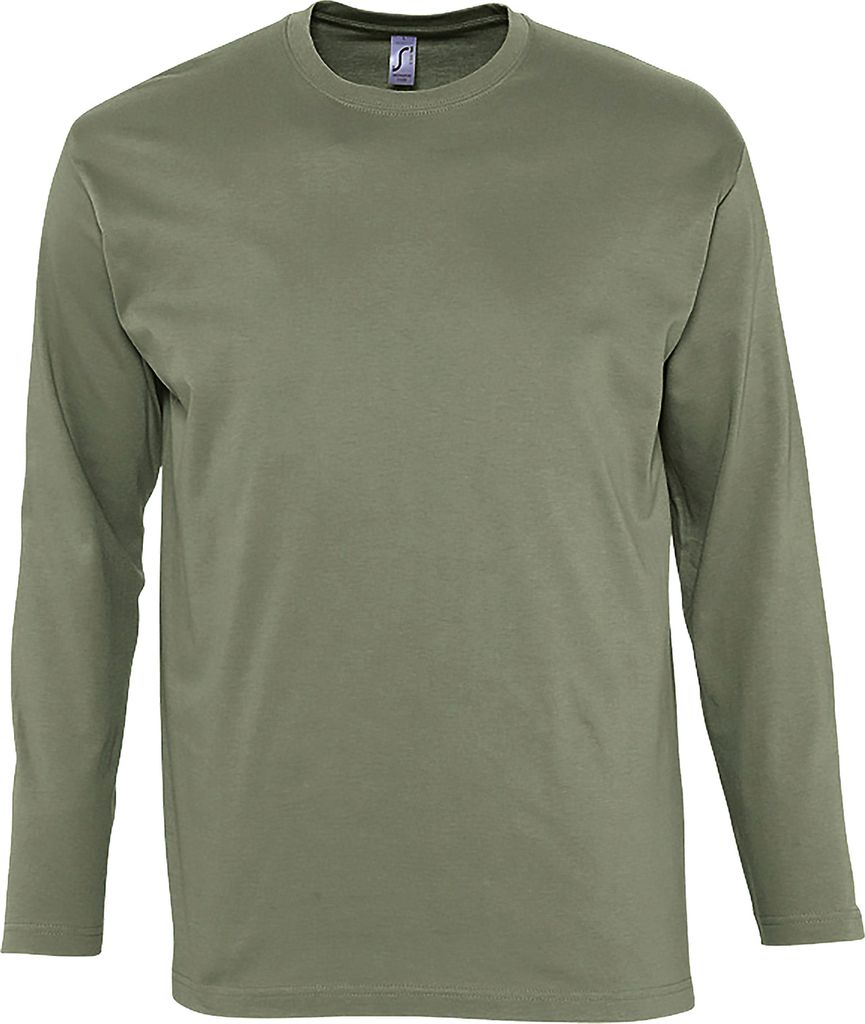 SOLS Herren Monarch Longsleeve / T-Shirt, Langarm PC313 (3XL) (Khaki)
