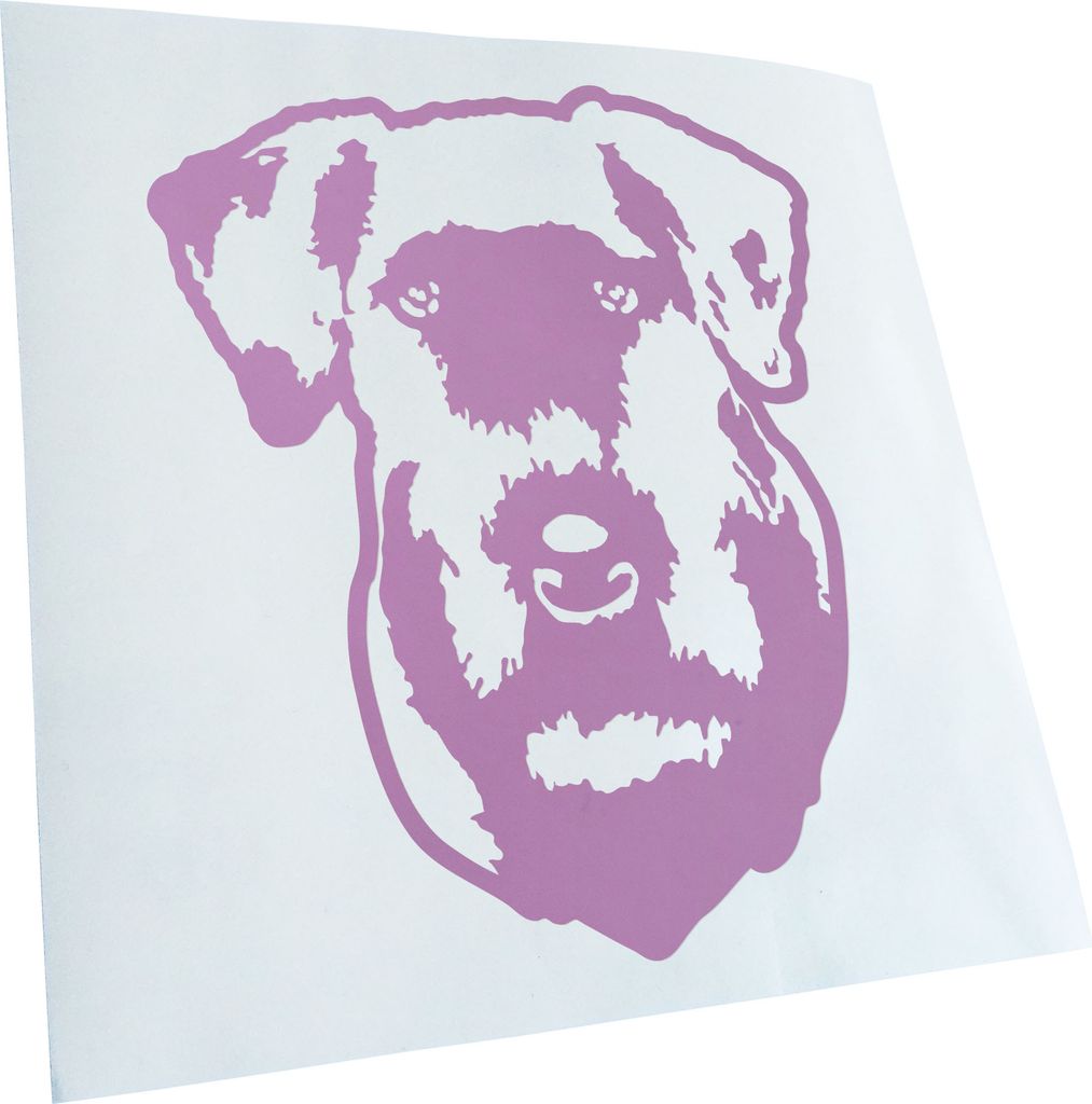Kiwistar - Autoaufkleber - Cesky Terrier Hund - Flieder - 24x20cm - Aufkleber für Auto, Laptop, Fahrrad, LKW, Motorrad mehrfarbig JDM Decal Racing
