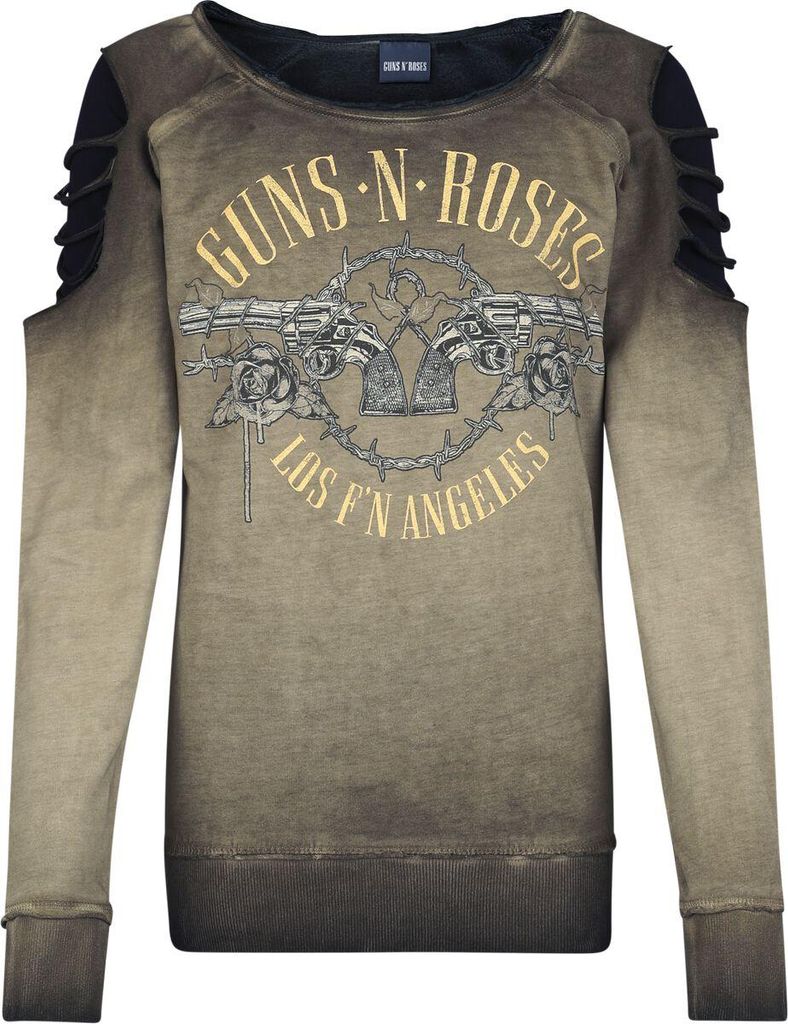 Guns N' Roses Sweatshirt Damen Los Angeles Pistols grün XL