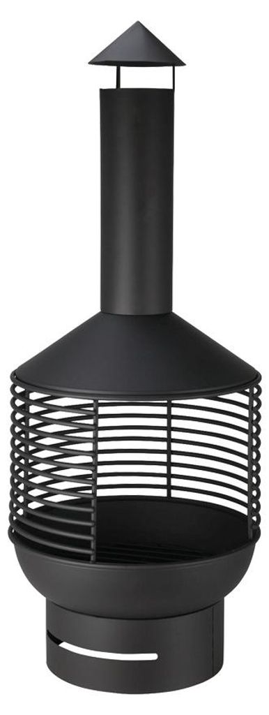 Kovový záhradný krb 41x105cm - voľne stojaci vonkajší krb Obrázok produktu 