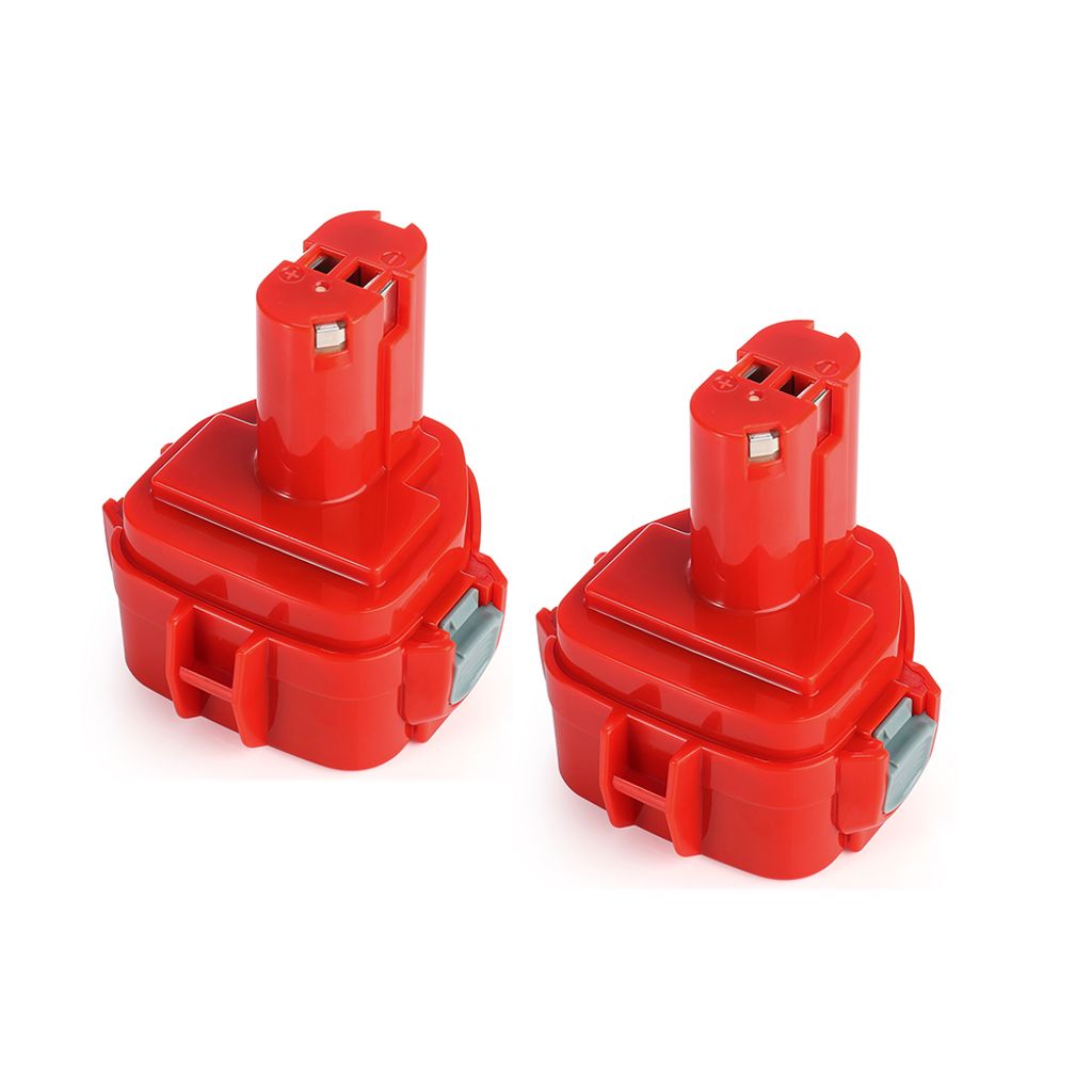 2er Pack 2000mAh 12V Ni-CD 2.0Ah Ersatz-Elektrowerkzeug Akku für Makita 192681-5 1220 1233 1201 1222 1223 1235