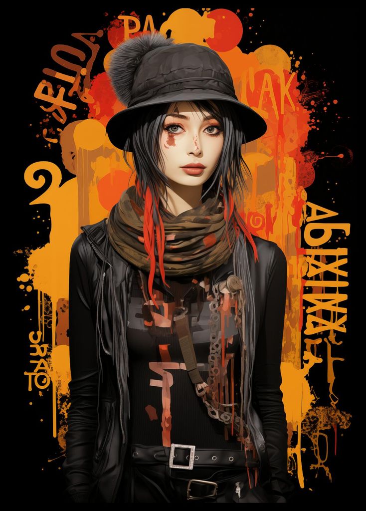 Plakat 42x59,4cm Rebellin aus der Kleinstadt