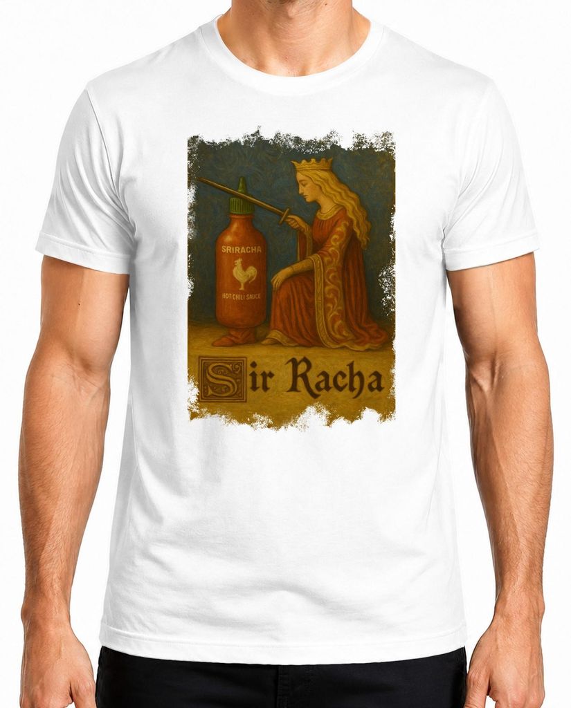 Pánské tričko Sir Racha Sriracha Knight Knighthood Queen Obrázek produktu 