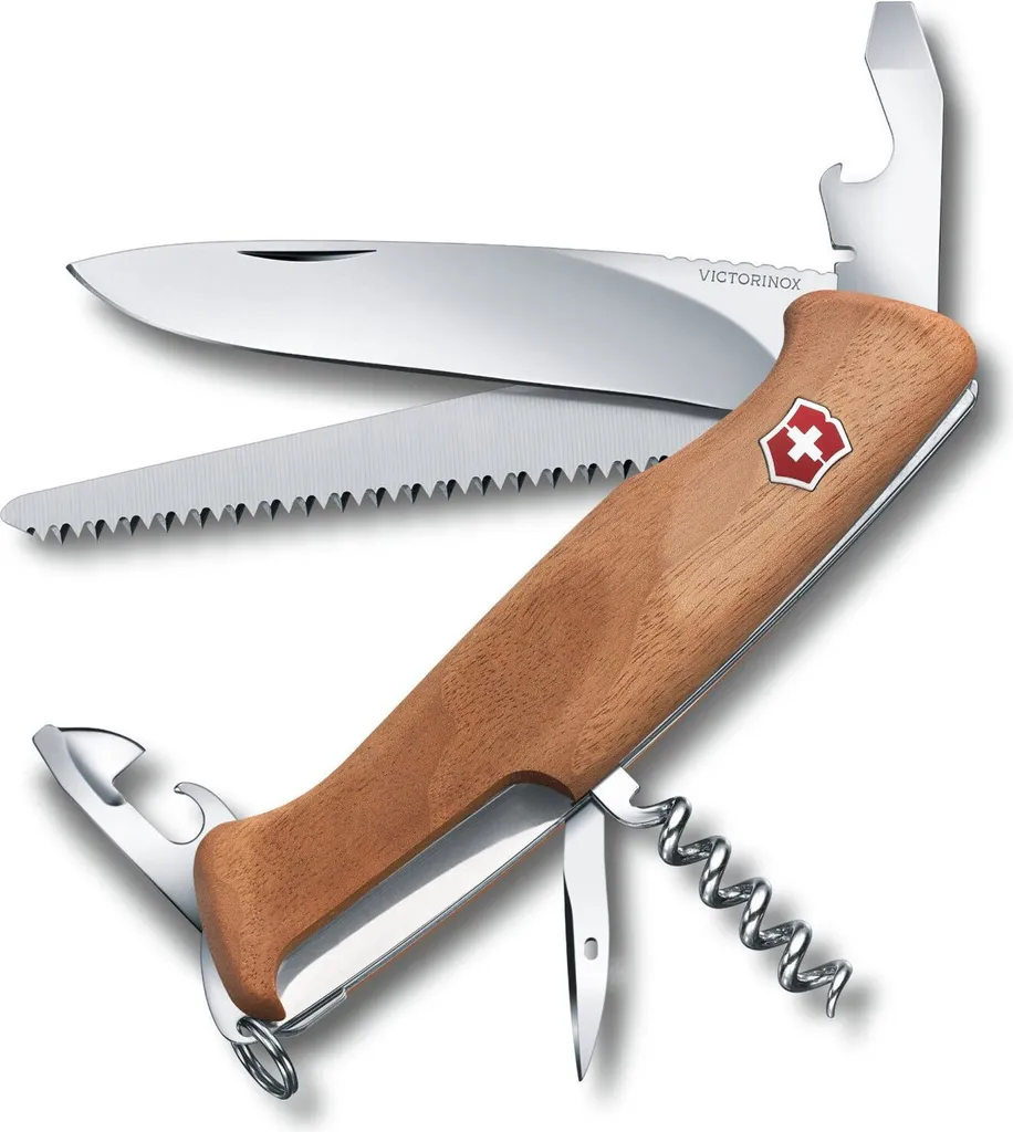 Victorinox Ranger 55 Wood : Le Couteau Suisse Robuste Anti-Blocage