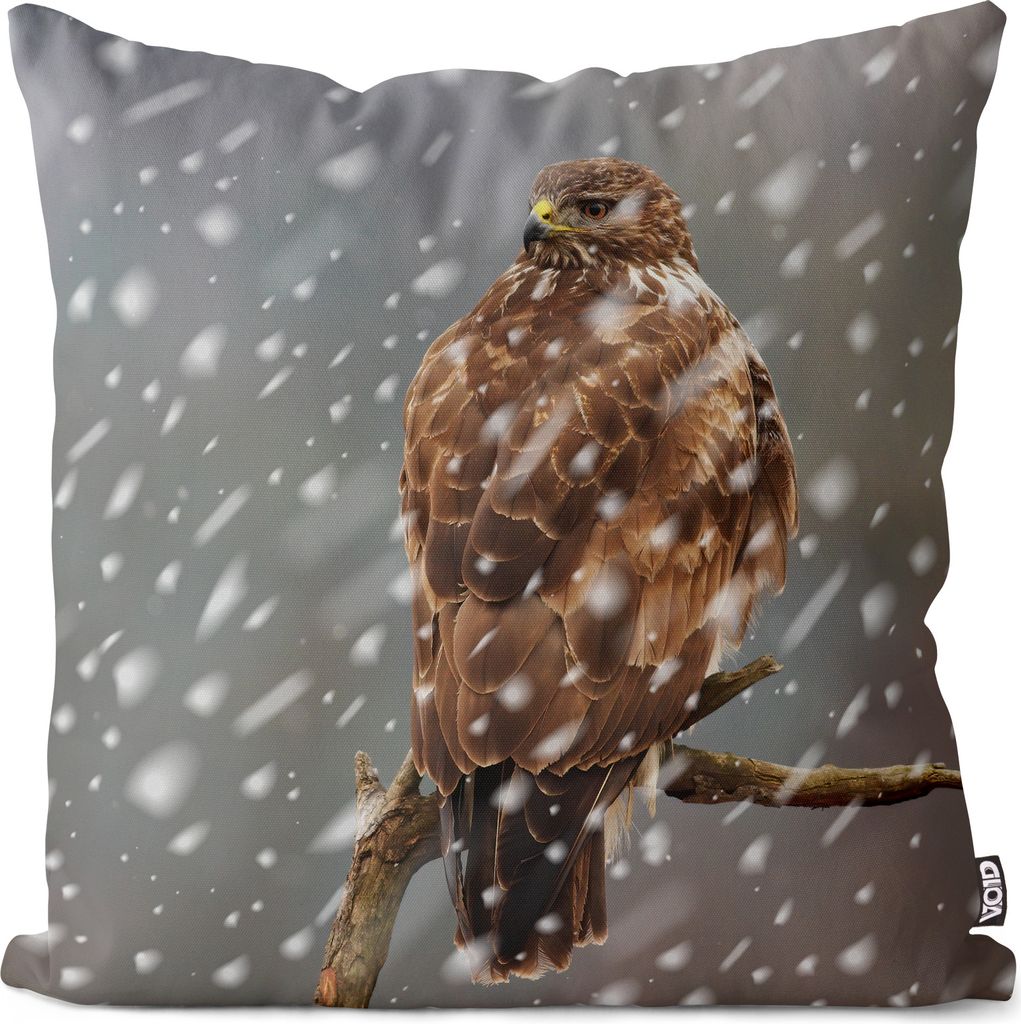 VOID Bussard Vogel Raubvogel Greifvogel Kissenbezug Kissenhülle Polyester wasserfest Outdoor Indoor