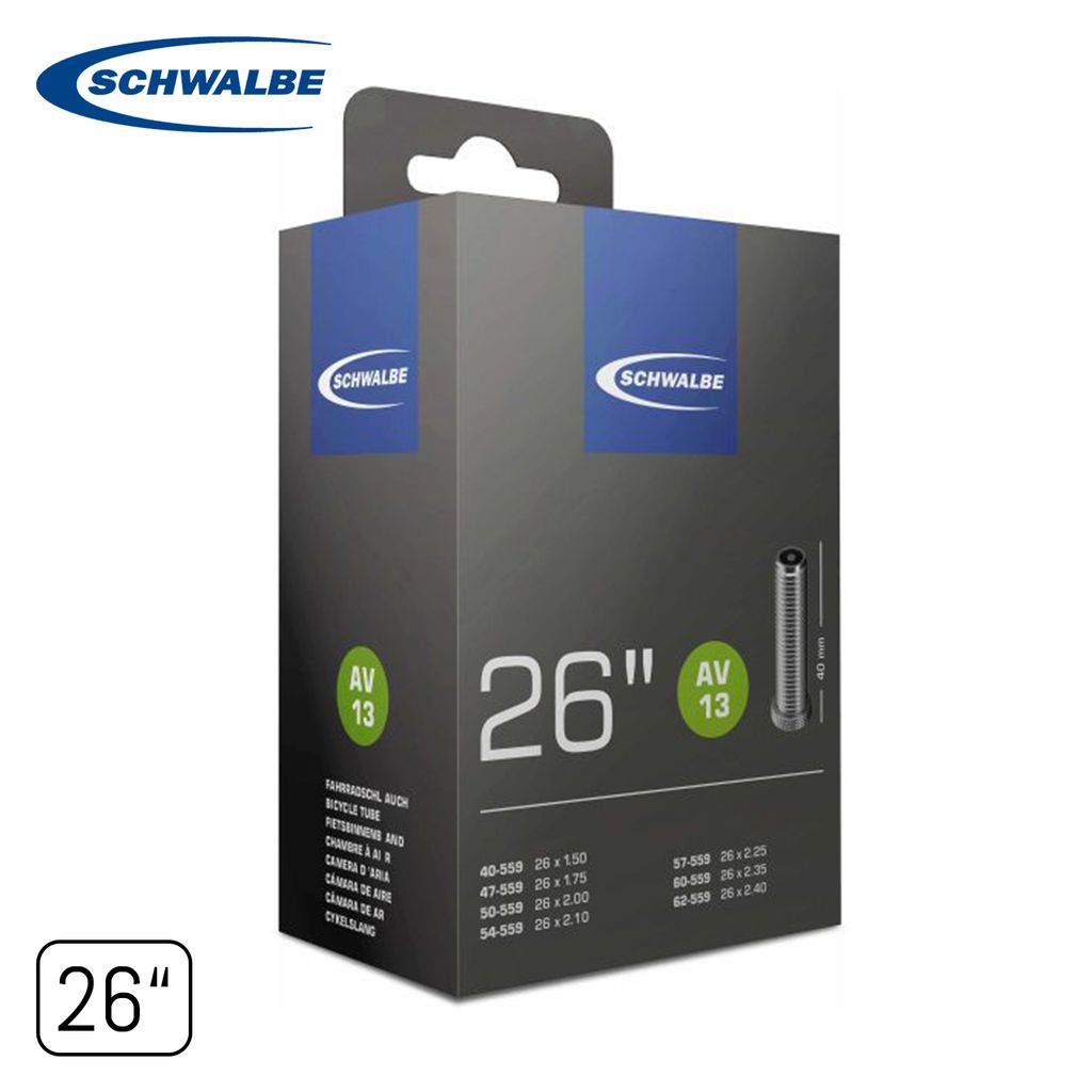 Schwalbe AV13, Ventil, 26", 40 - 62 mm, 4 cm, Čierna, 190 g Obrázok produktu 