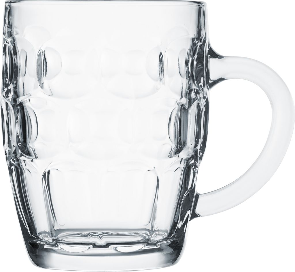 Bierkrug 'Isar 0,5l' Mit Zinndeckel Von Stölzle Oberglas Mit Gravur