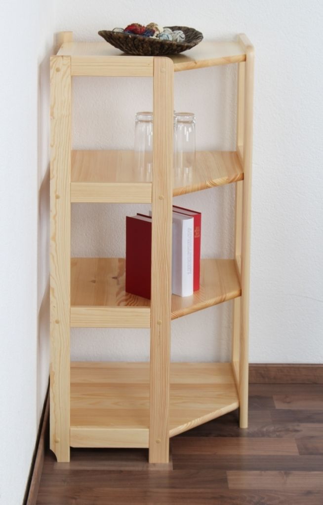 Eckregal aus Holz