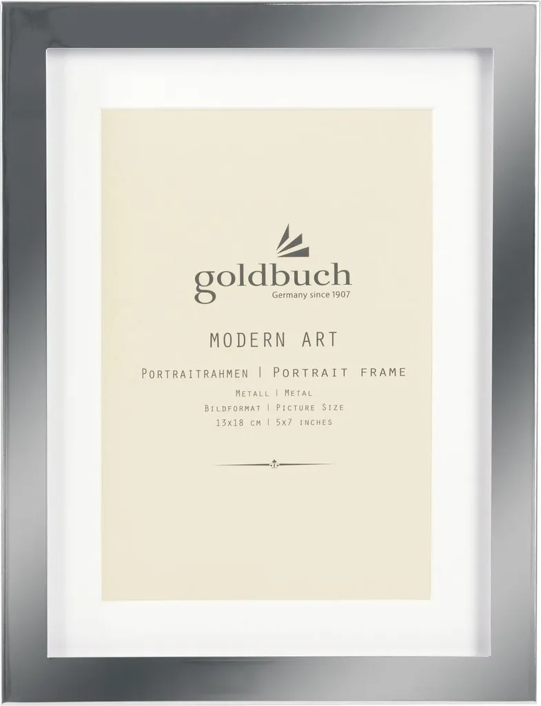 Goldbuch Cornice per ritratto in metallo Arte moderna 13x18 cm argento