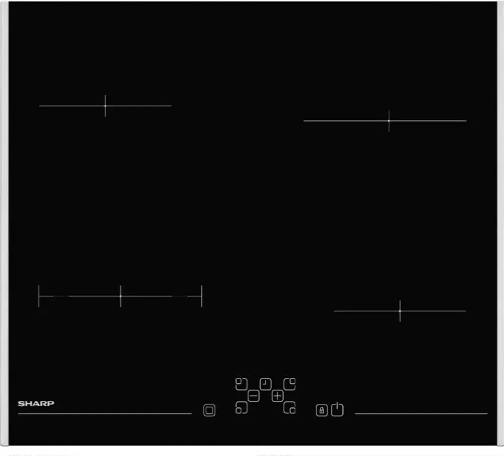Table de cuisson vitrocéramique 59cm idéale pour cuisine familiale Sharp