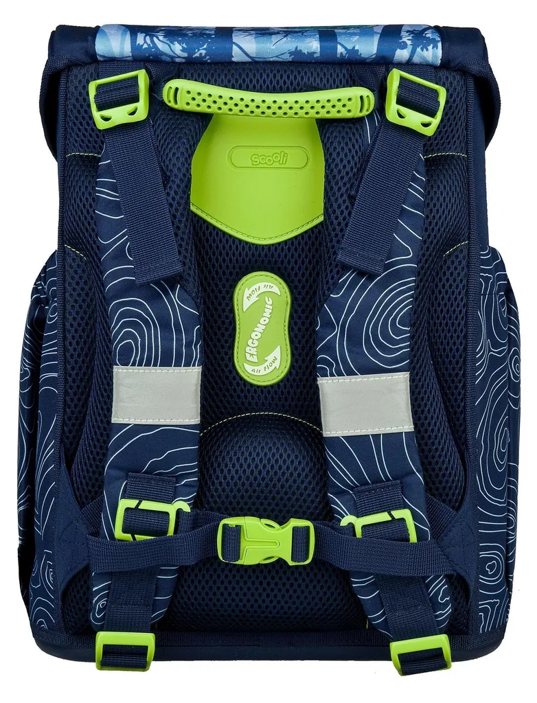 Set Scolaire Ergonomique Scooli Jurassic World Bleu Marine 5 Pièces