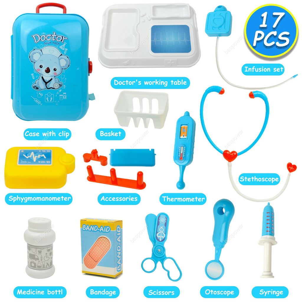 16 Teile Arztkoffer Medizinisches Doktor Rollenspiel Spielzeug Kinder Geschenke 