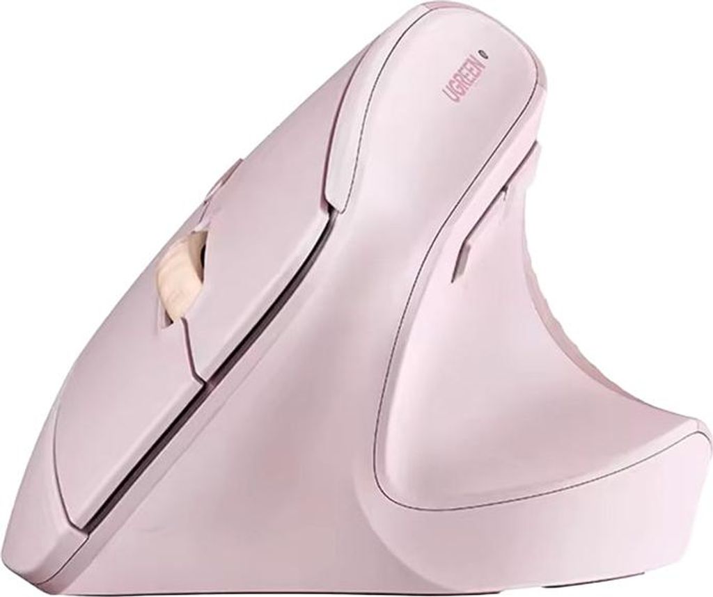 Mouse ergonomico senza fili, 2,4 GHz USB, Ugreen M571, rosa Immagine del prodotto 
