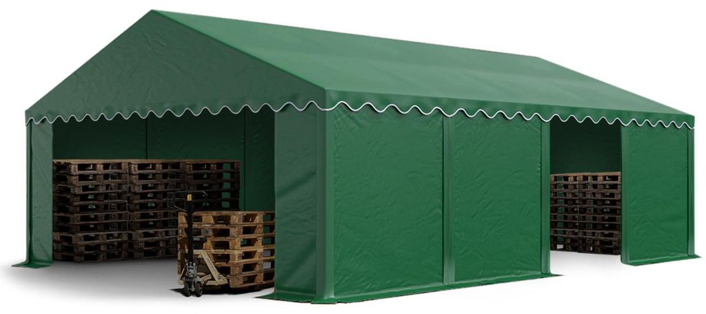 TOOLPORT Lagerzelt 5x8 m Zelthalle Unterstand Weidezelt PVC Produktbild 