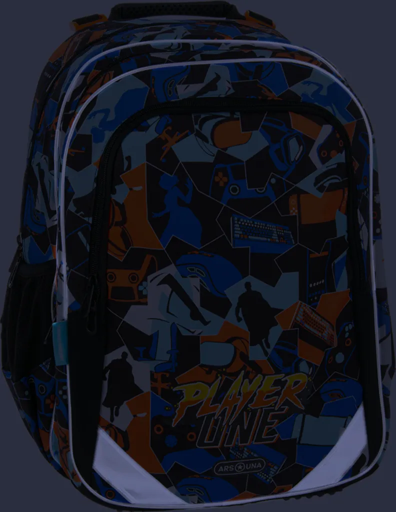 Cartable ergonomique Player One Ars Una Ergofit à dossier ajustable - 16