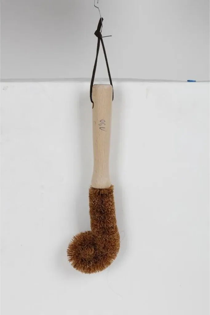 Brosse vaisselle en fibres de coco et bois de hêtre, set de 12 brosses