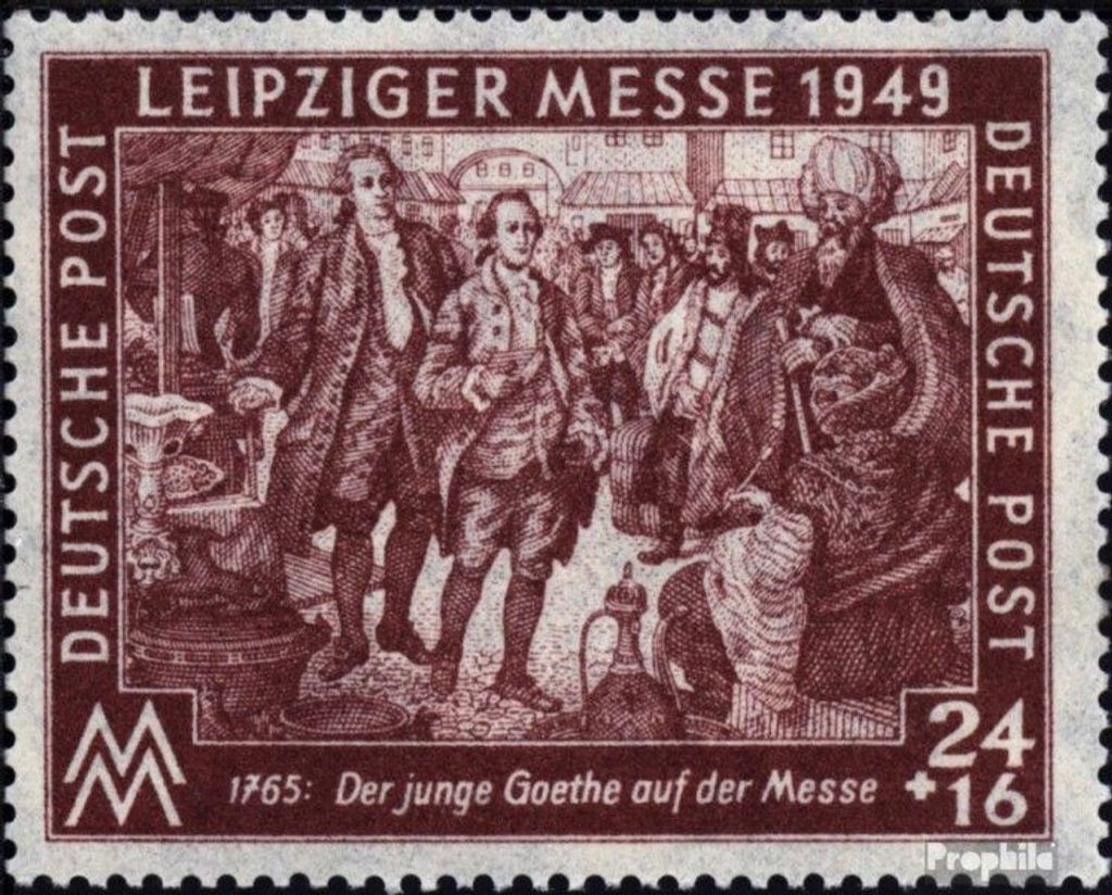 Briefmarken Sowjetische Zone (All.Bes.) 1949 Mi 241 postfrisch Leipziger Messe