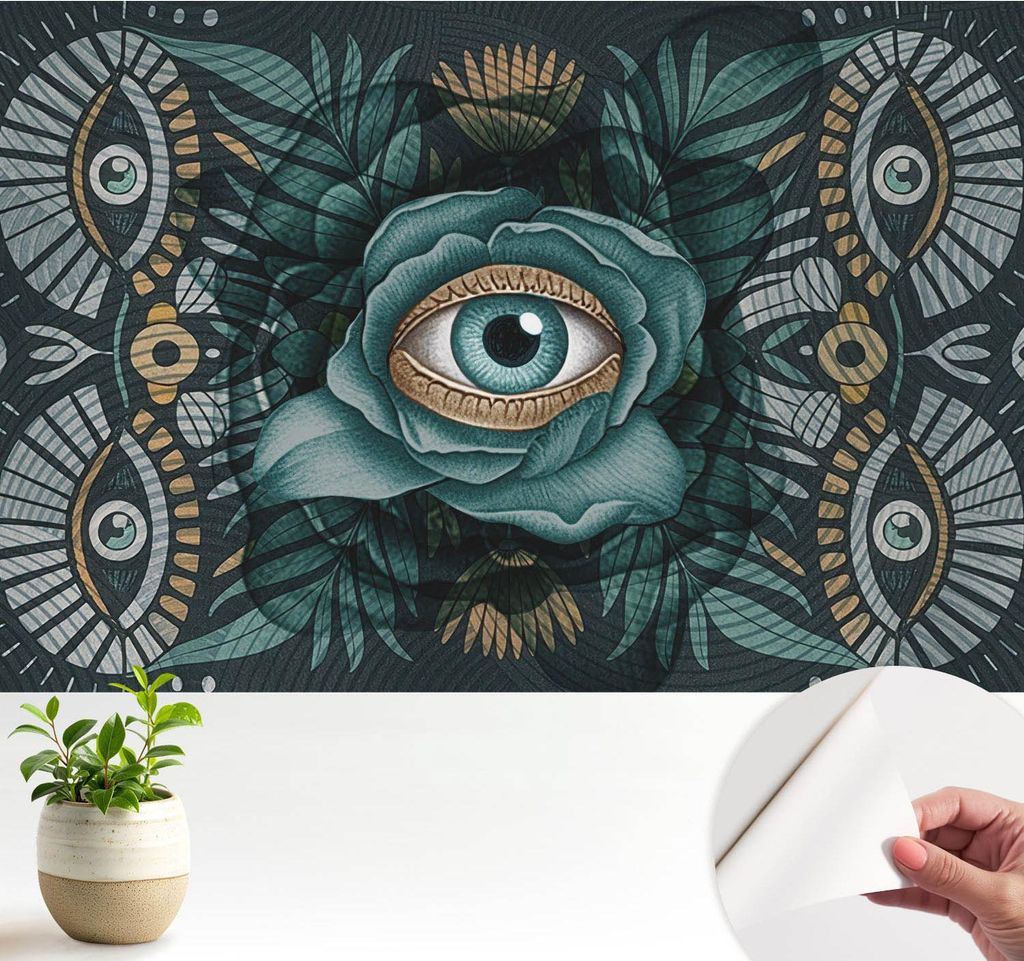 Fototapete selbstklebend - 104x70 cm - Tapete - Wandtapete - Wandbilder - Klebefolie - Dekofolie - Tapete Folie - Wand - Dekoration - Wohnzimmer - ...