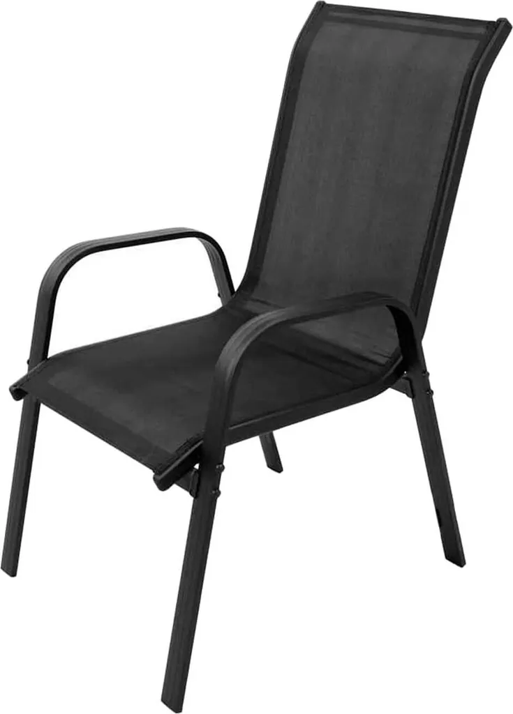 Chaises Sofia Noires Design Ergonomique 91 cm - Ensemble de 4 Pièces - 4