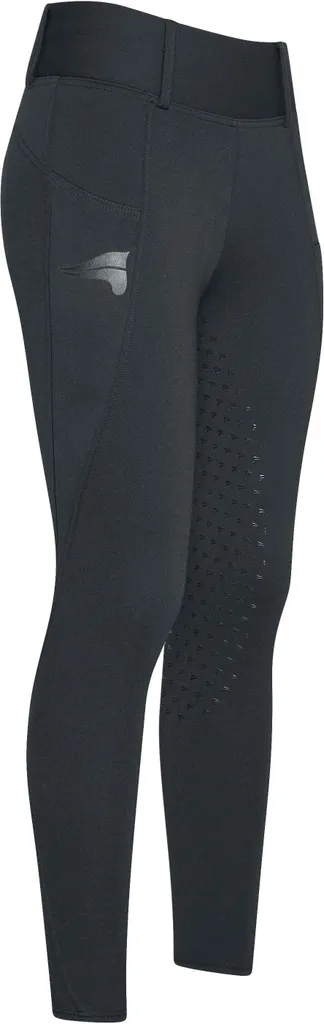 Collant équitation enfant anti-froid Easy Rider ERDon Fullgrip noir 116