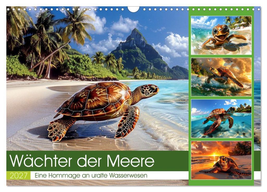 Wächter der Meere (Wandkalender 2027 DIN A3 quer), CALVENDO Monatskalender