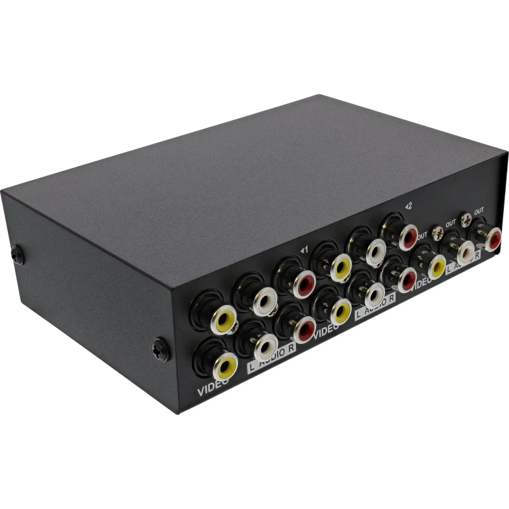 Switch RCA pour Console Rétro et Lecteur DVD - 4 Ports Manuel InLine - 2