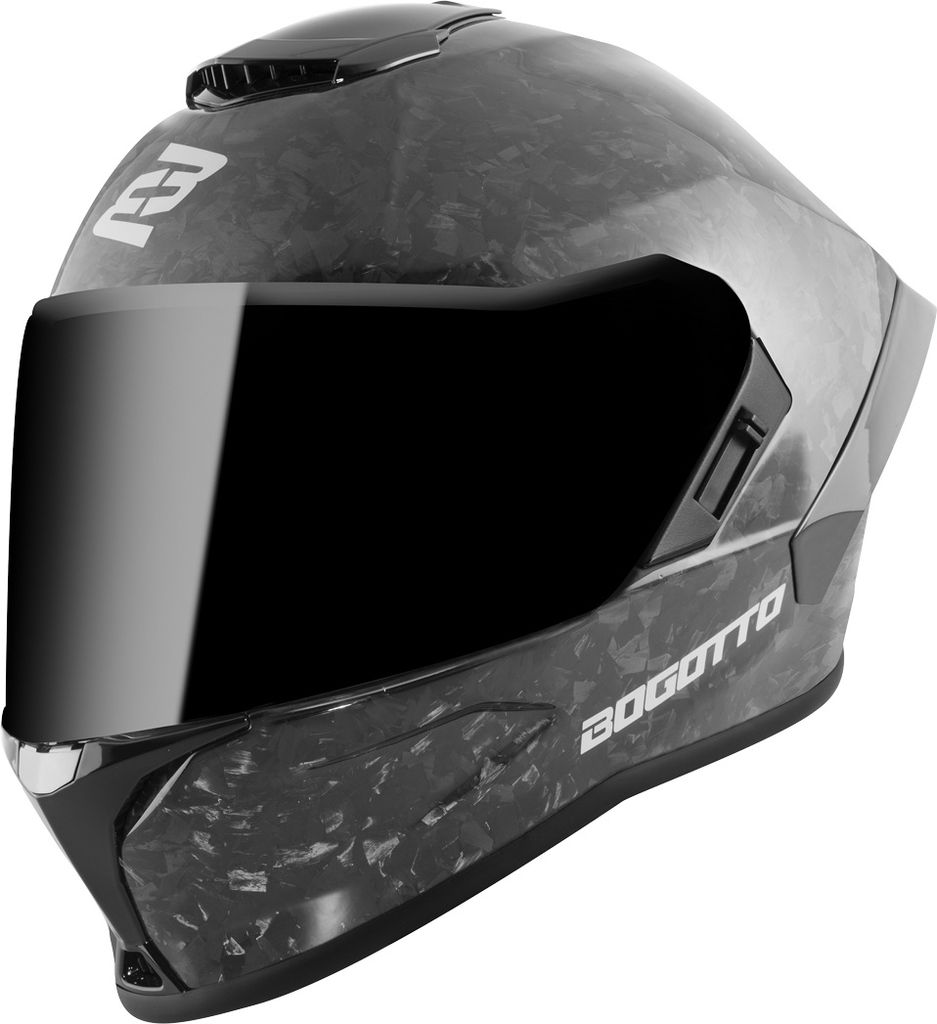 Bogotto Phantom Forged Carbon Helm, schwarz, S