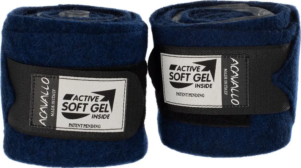 Protection de repos cheval Acavallo Gel Wool bleu contre les chocs
