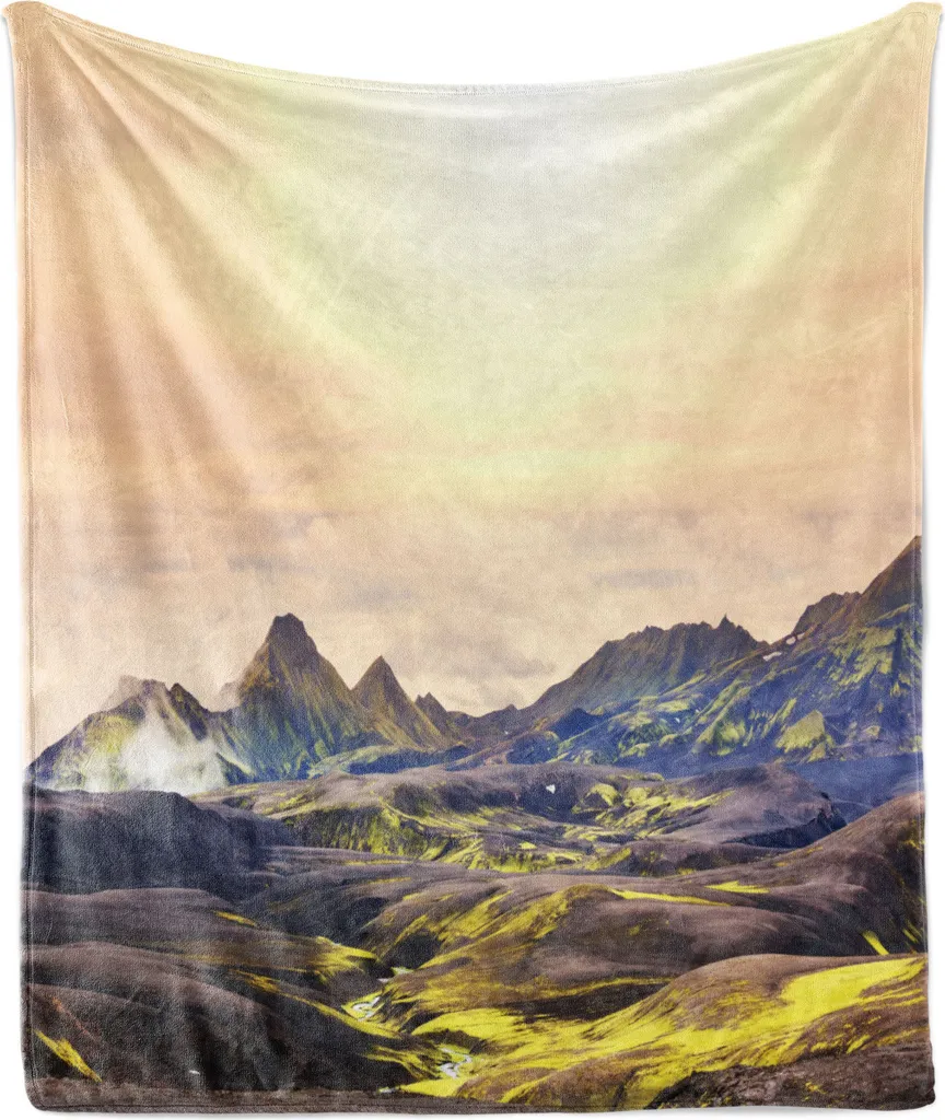 Plaid Arredo Islanda 175x230 | ABAKUHAUS Coperta Design Montagna