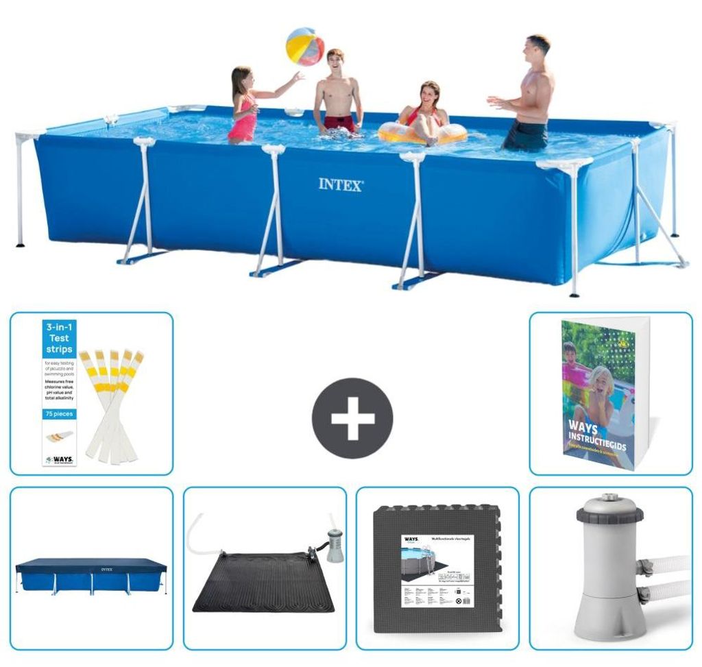 Rechteckiger Frame Pool - 450x220x84 cm - 7-teilig S21