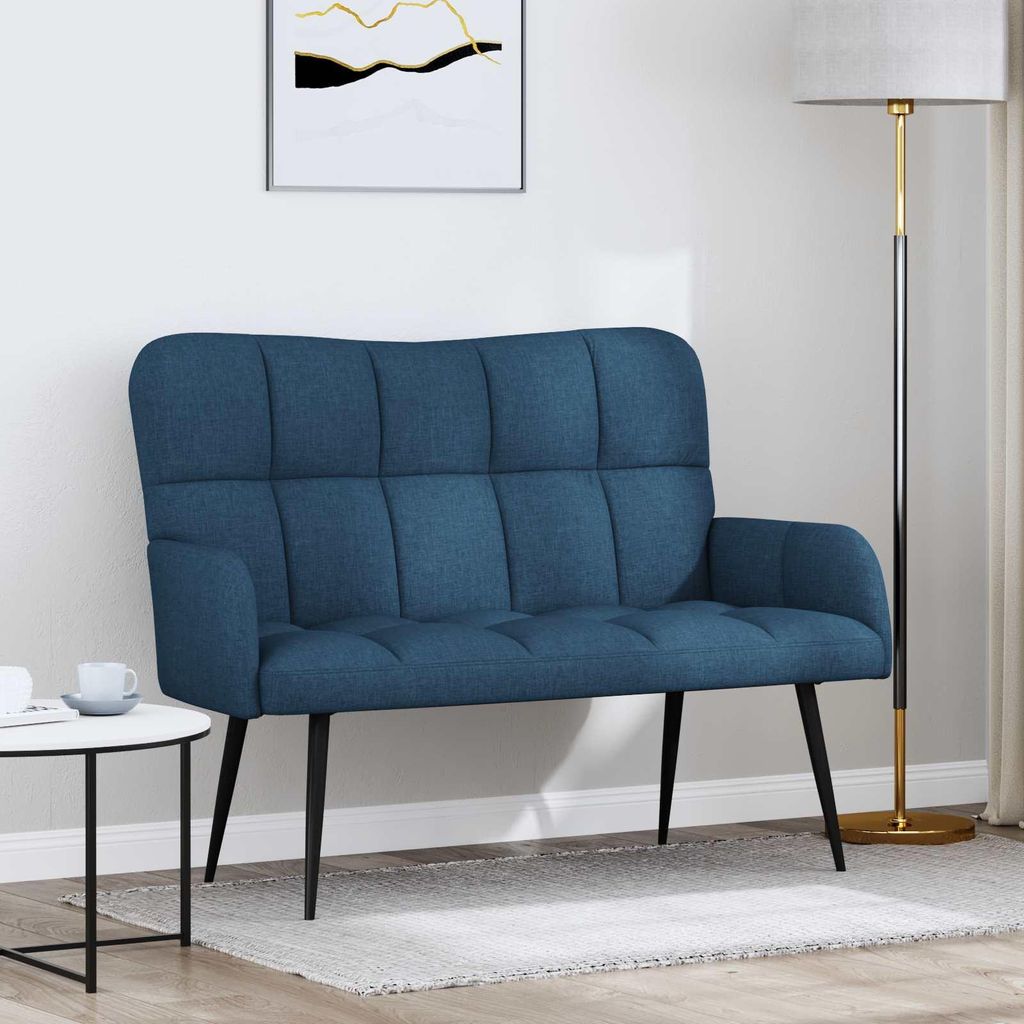 Maison Exclusive - 2-Sitzer Sofa Blau 115 x 61 x 87 cm Stoff