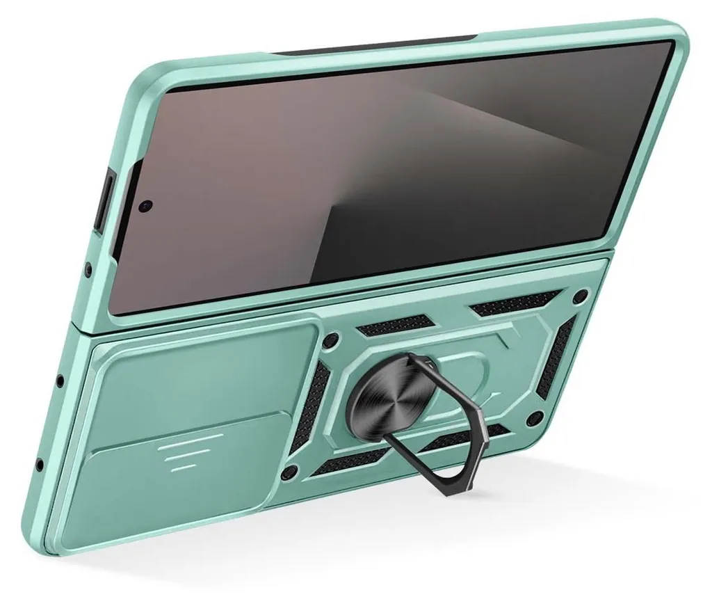 Offerta Custodia Avizar Galaxy Z Fold7 - Protezione 360° e Ring Verde - 3