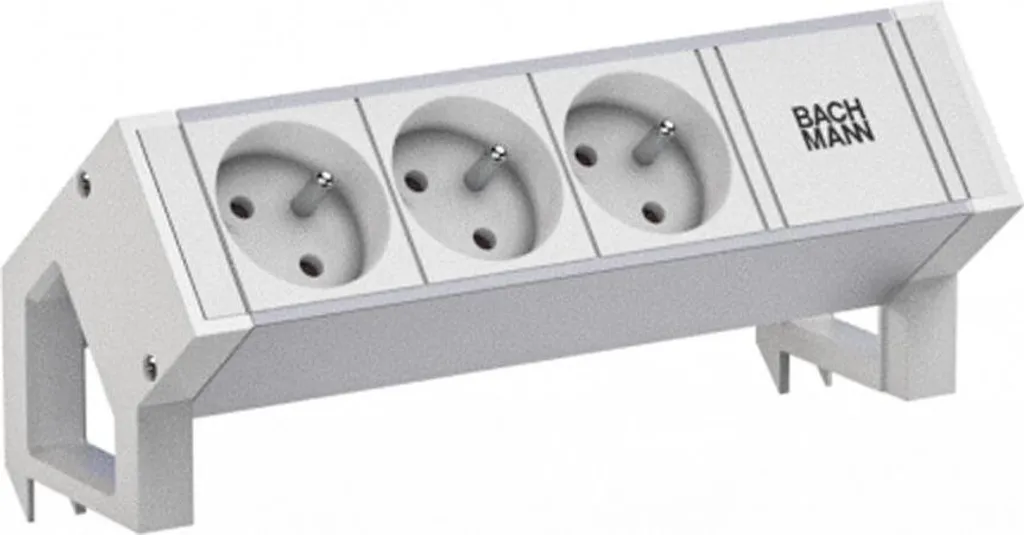 Bachmann Desk2 Blanc 3 Prises - Finissez-en avec le désordre de câbles