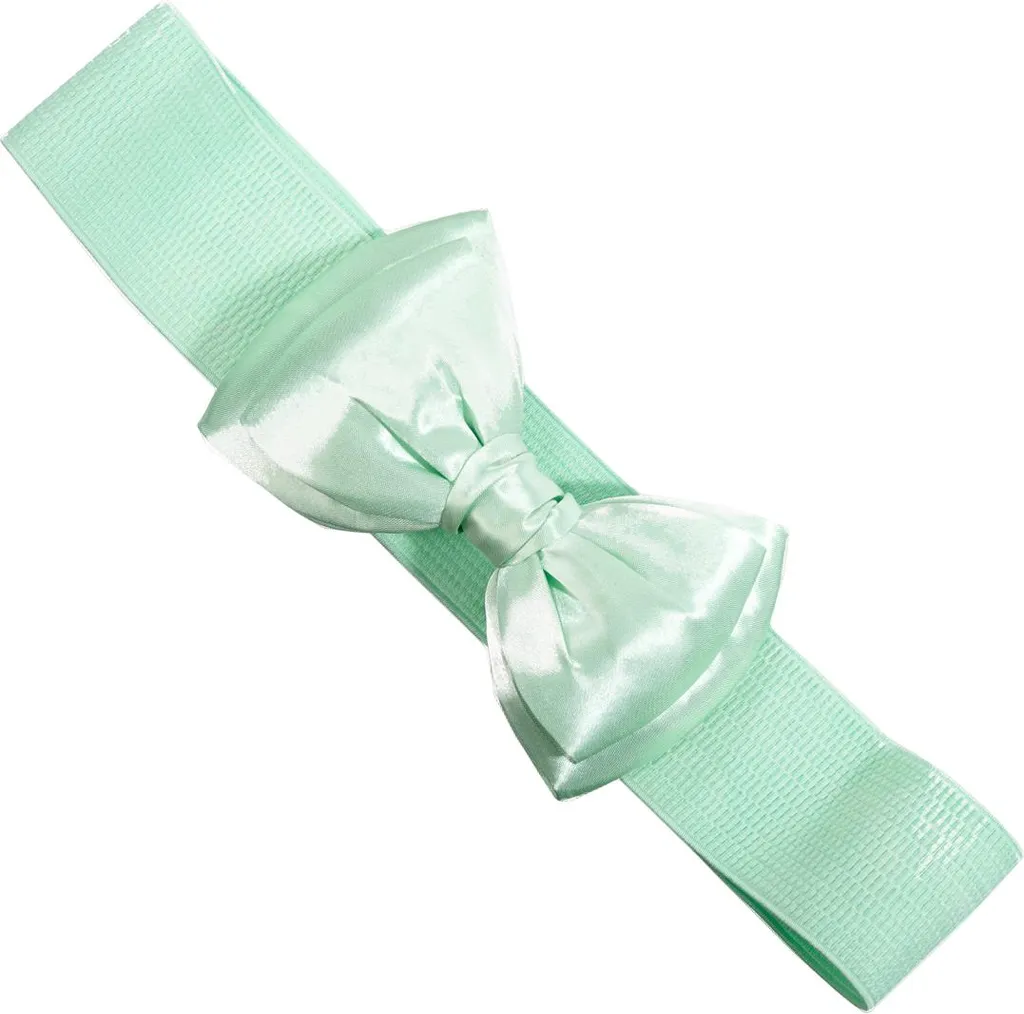 Cintura Bella Belt Verde Menta Banned S - Elegante Fiocco Satin