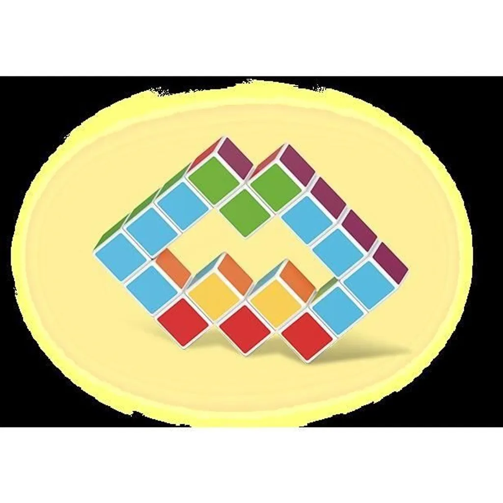 MAGICUBE 16 blocs aimantés multicolores pour construction 3D libre