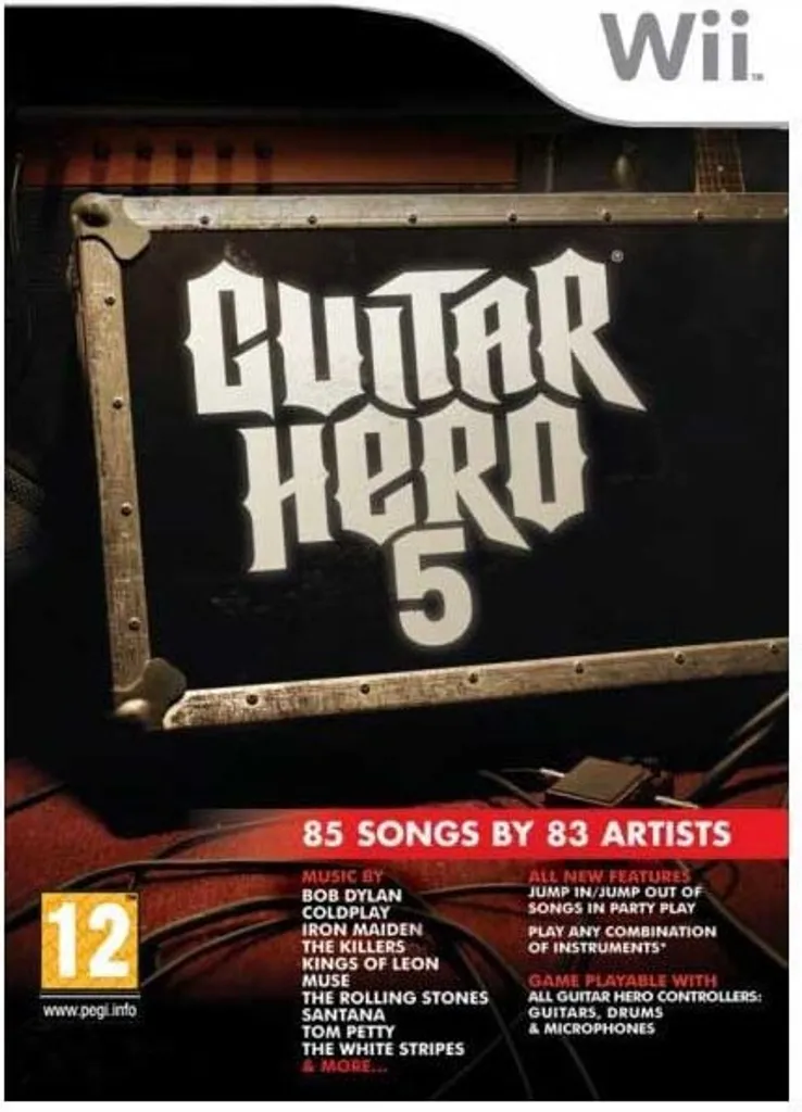 Activision Guitar Hero 5 Jeu Vidéo Musical pour Console avec Guitare Solo