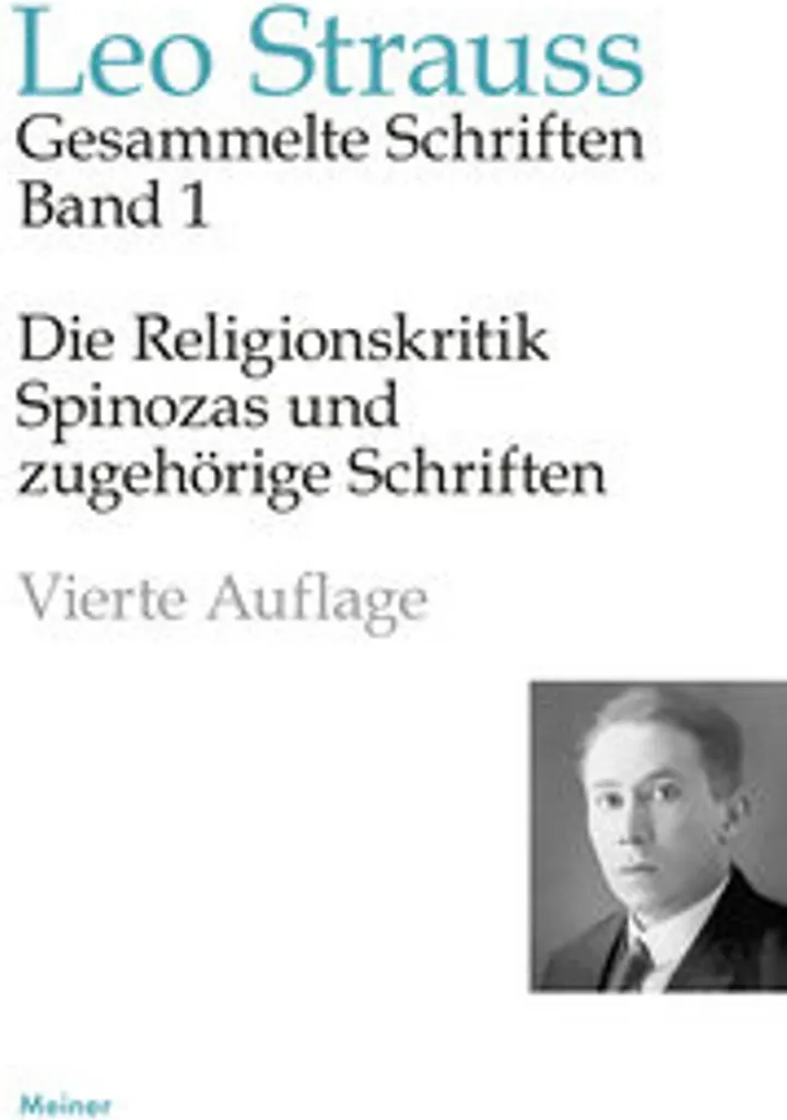 Livre de Philosophie Die Religionskritik Spinozas par Léo Strauss