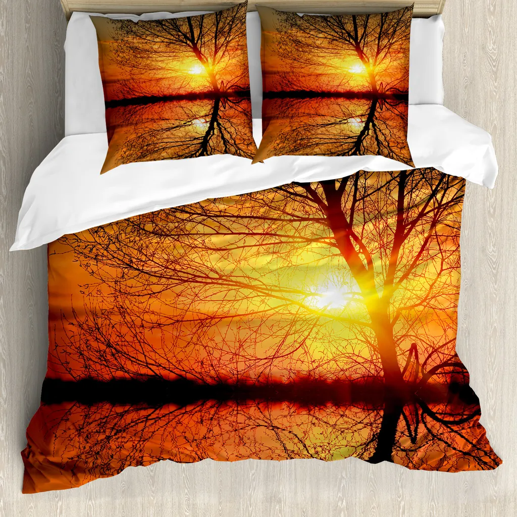 Gabel - Escapes Completo Lenzuola Misura Maxi Matrimoniale Cotone Arancio 8033478714249