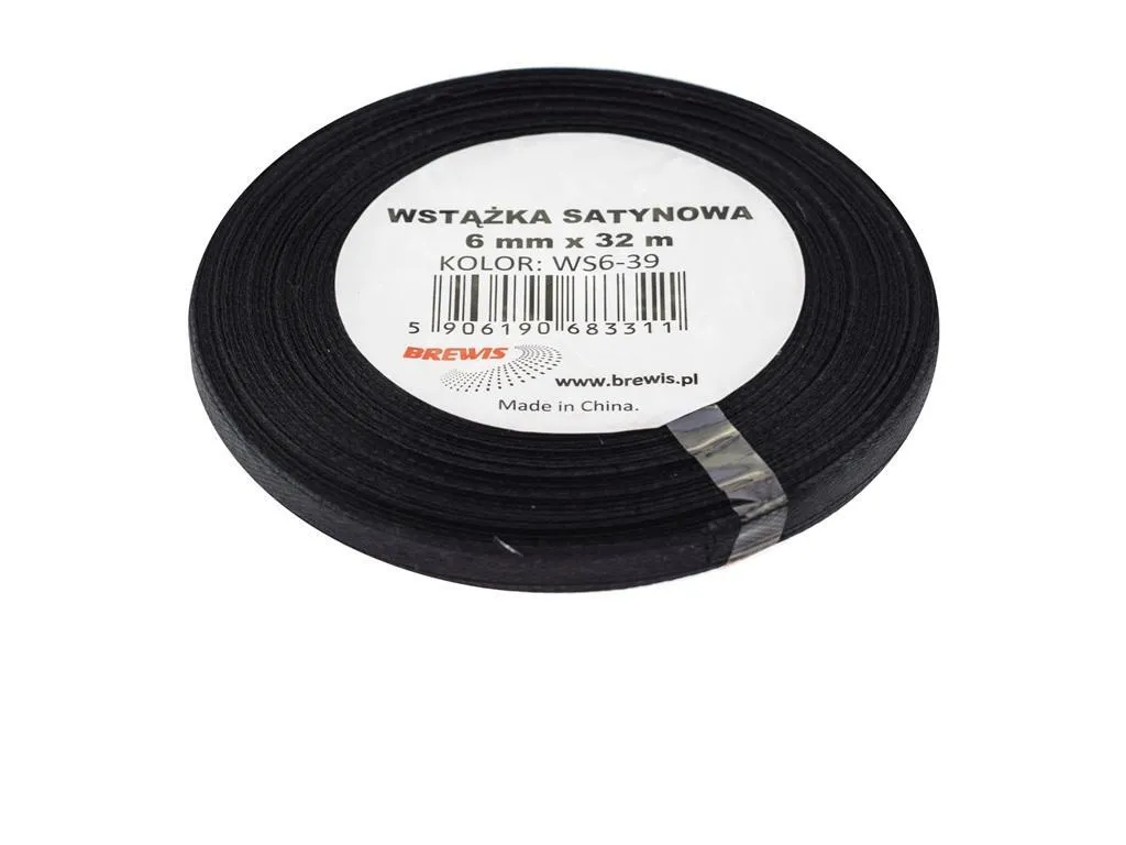 Set 2 Nastri Satin Nero 6mm x 32m - Decorazione Luxury Professionale