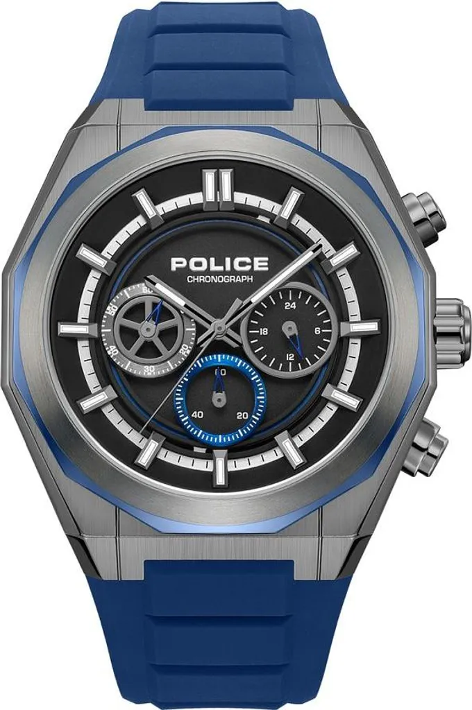 Montre Police bleue homme - Idéale pour le bureau et les sorties chic