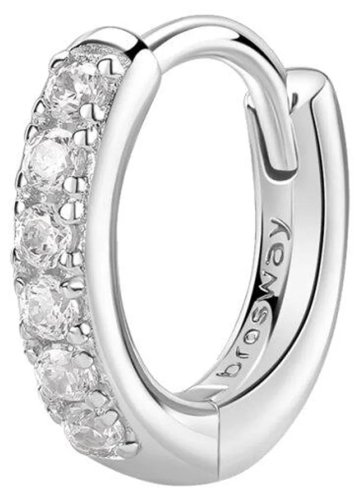 Bague créole en argent Fancy Infinite White FIW88 - Bijou Chic