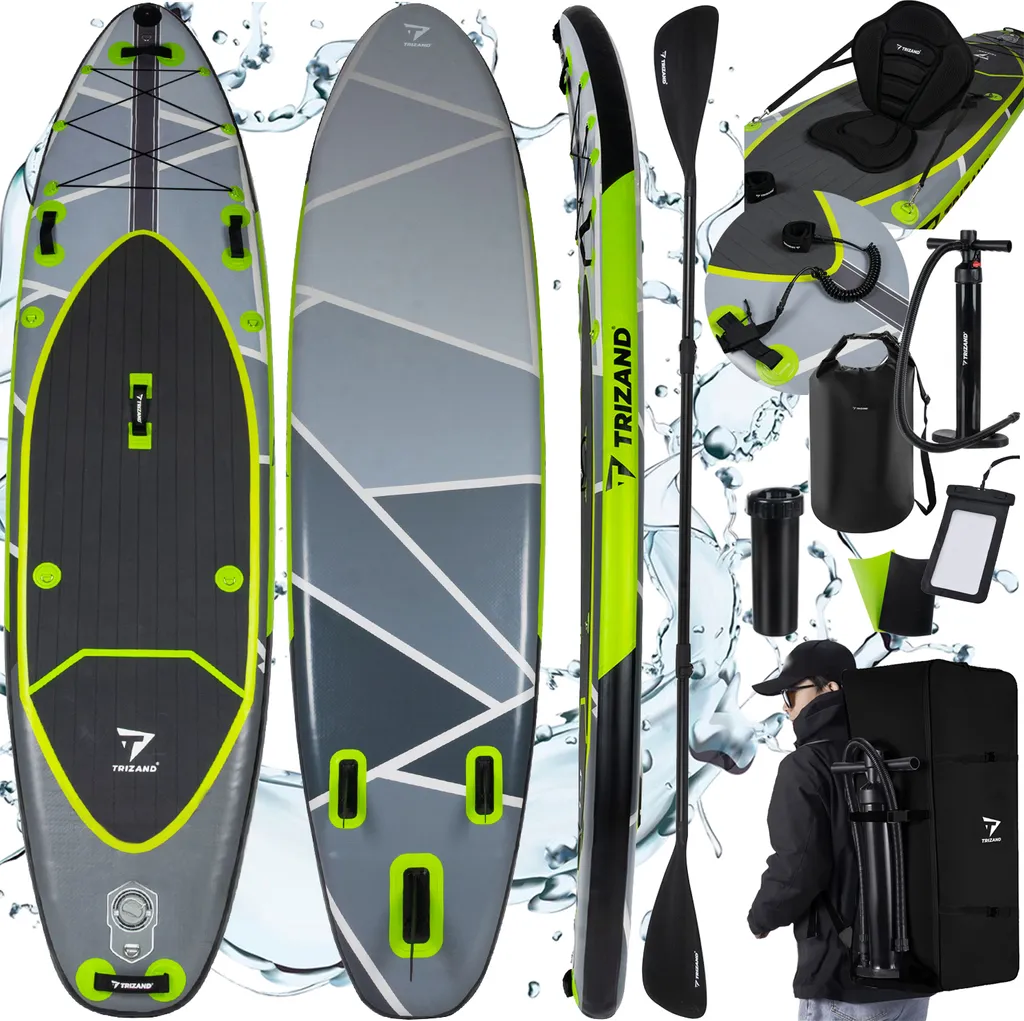 Paddle Gonflable 350cm Stable et Robuste contre les Crevaisons Trizand