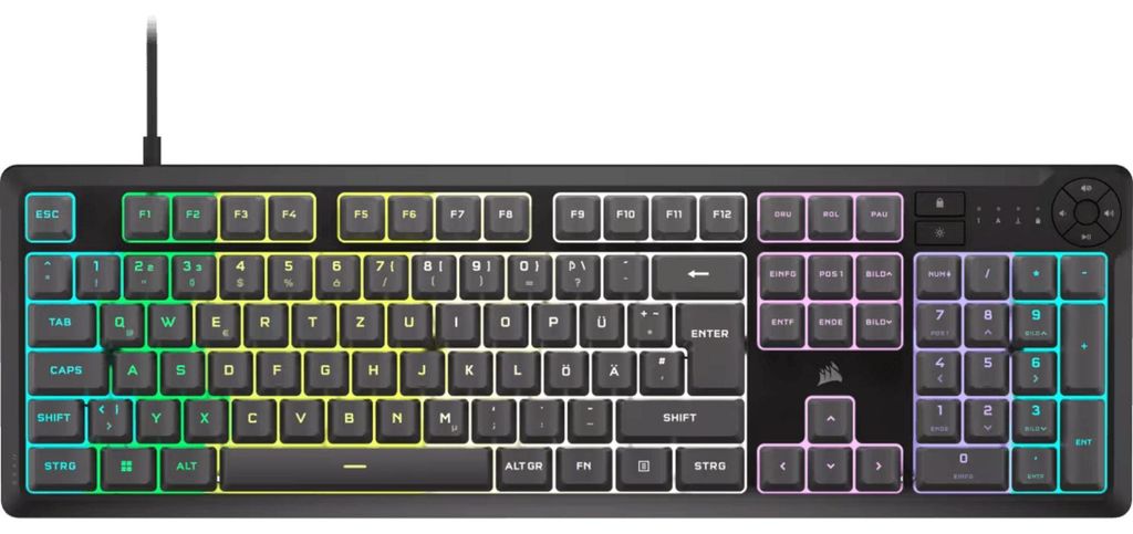 Corsair K55 Core RGB (DE)grau Produktbild 