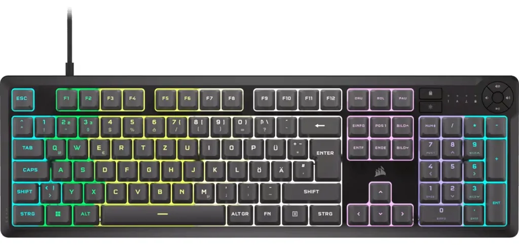 Clavier Corsair K55 RGB Gris : Fini le Bruit et la Fatigue en Plein Jeu
