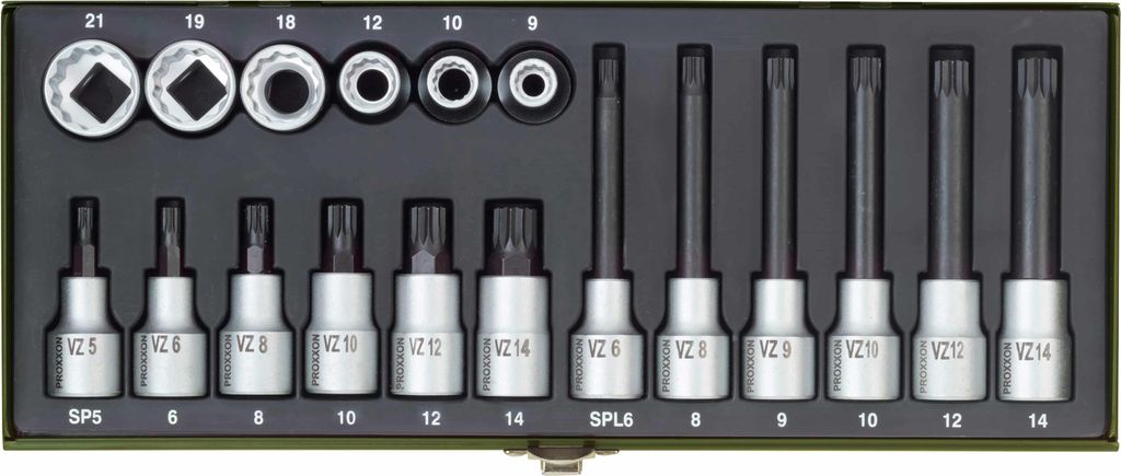 Proxxon Industrial Bit set 1/2 (12.5 mm) 18-piece 23 296 Immagine del prodotto 