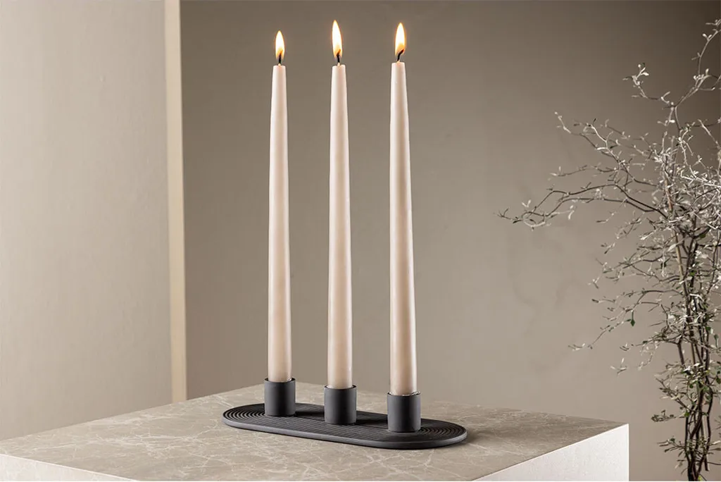 Dian Portacandele Nero Venture Design: Arredo di Tendenza 2026